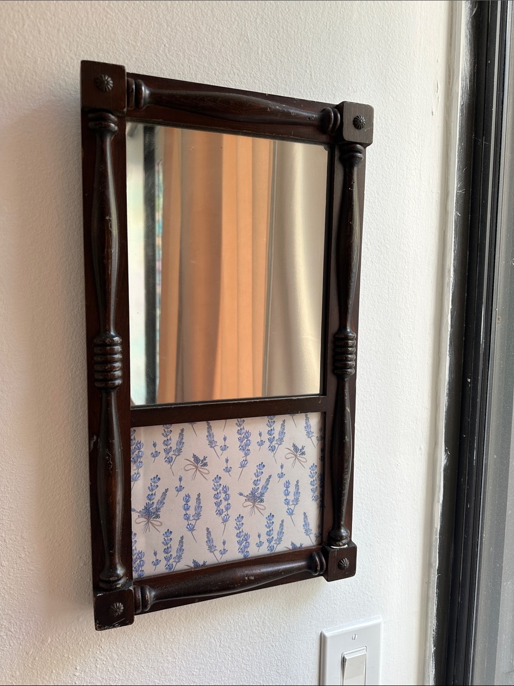Vintage Wood Frame Mirror